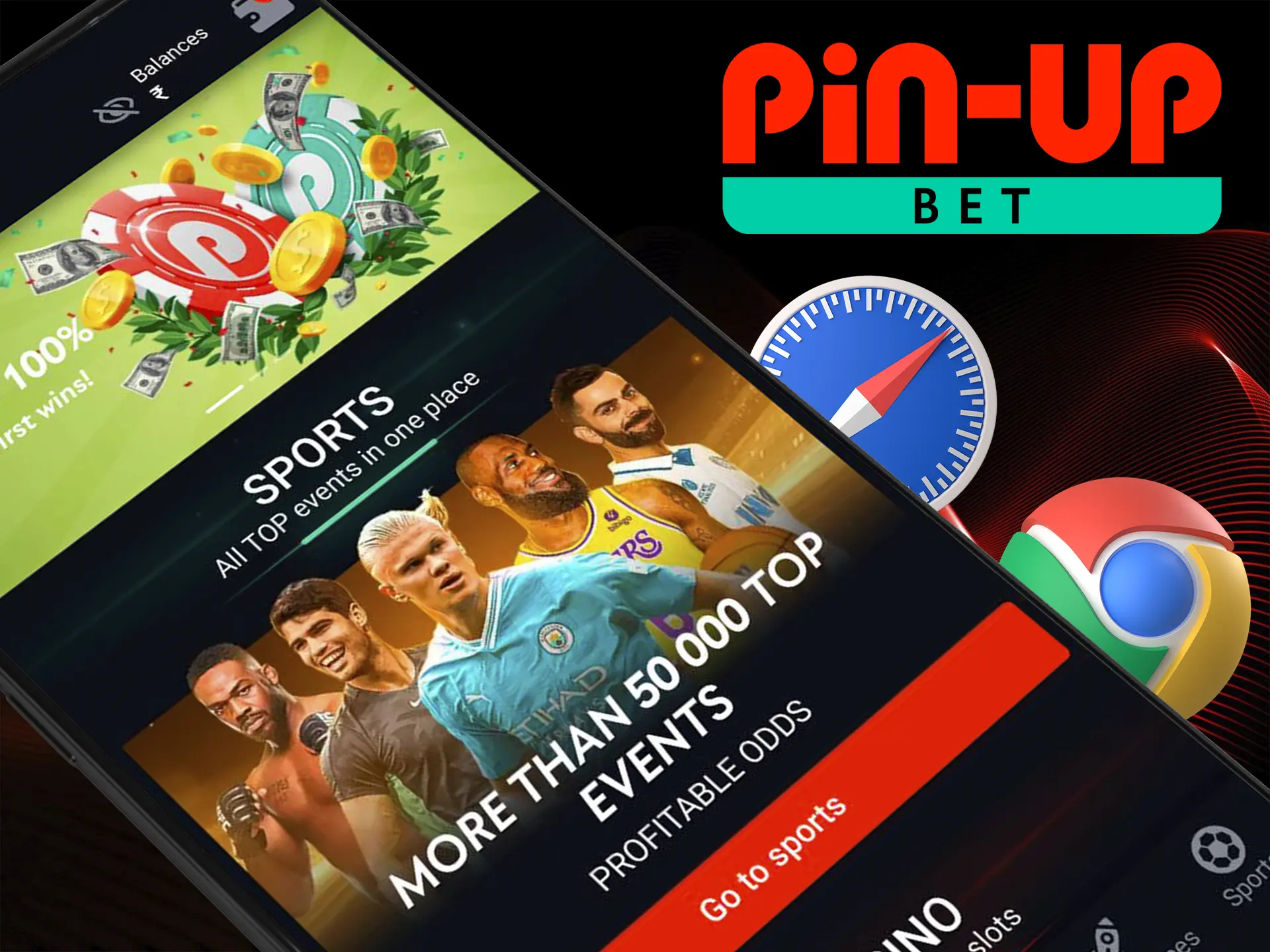 Мобильная версия казино Pin Up