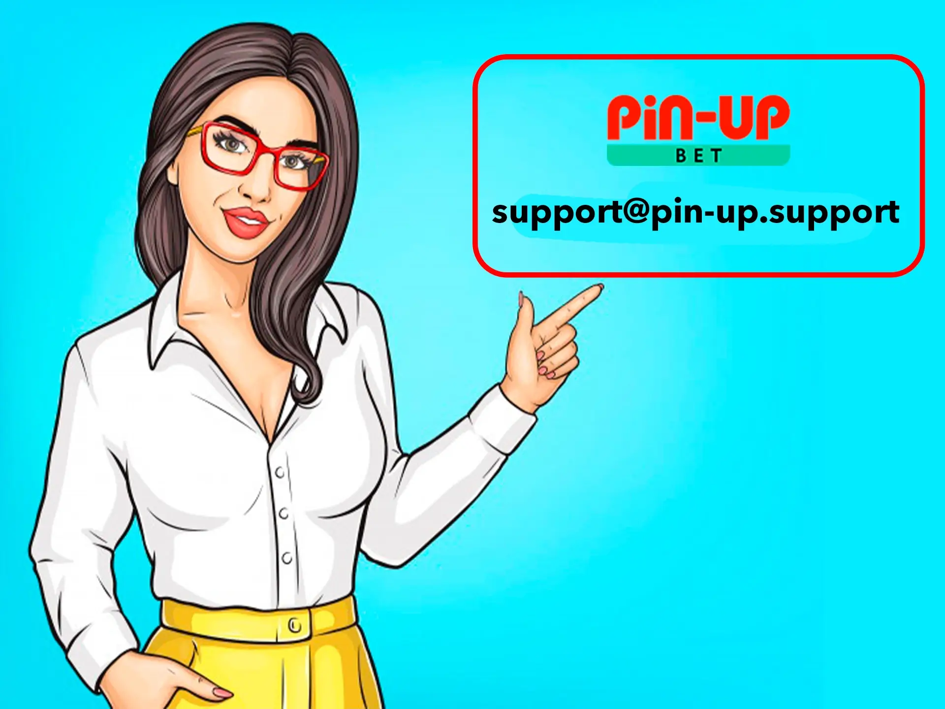 Поддержка по электронной почте от Pin Up