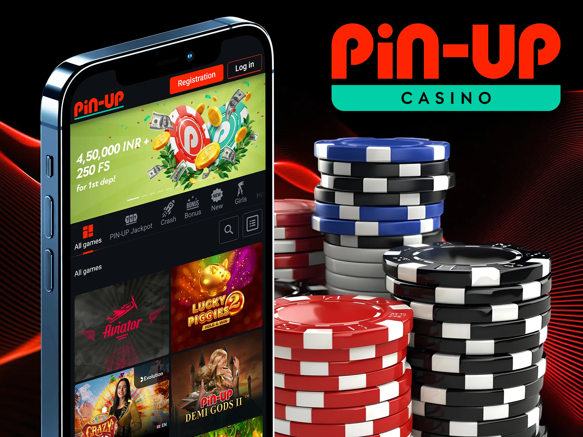 Инновационное казино Pin Up на мобильном устройстве